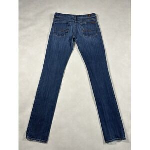 7 For All Mankind Roxanne Bootcut Jeans Mid Wash Stretch Denim Womens Size 28